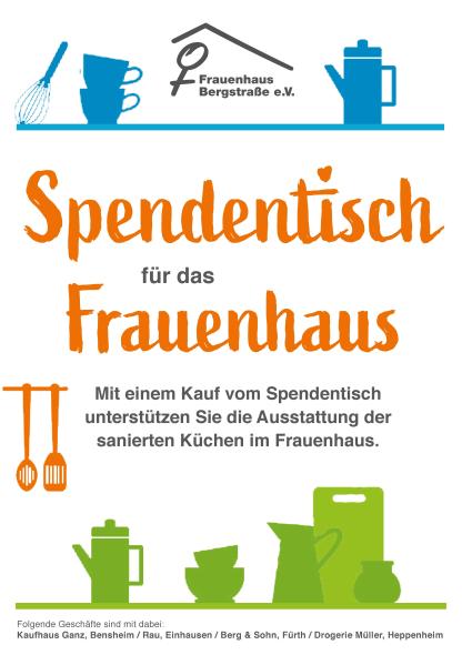 Plakat Spendentisch